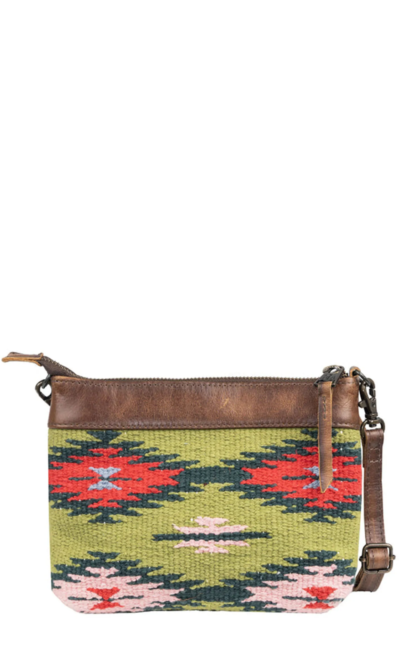 STS Ranchwear Green & Red Aztec Baja Dreams Grace Crossbody Bag