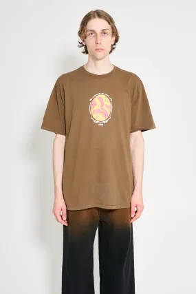 Stüssy Venus Oval Pigment Dyed Tee Brown