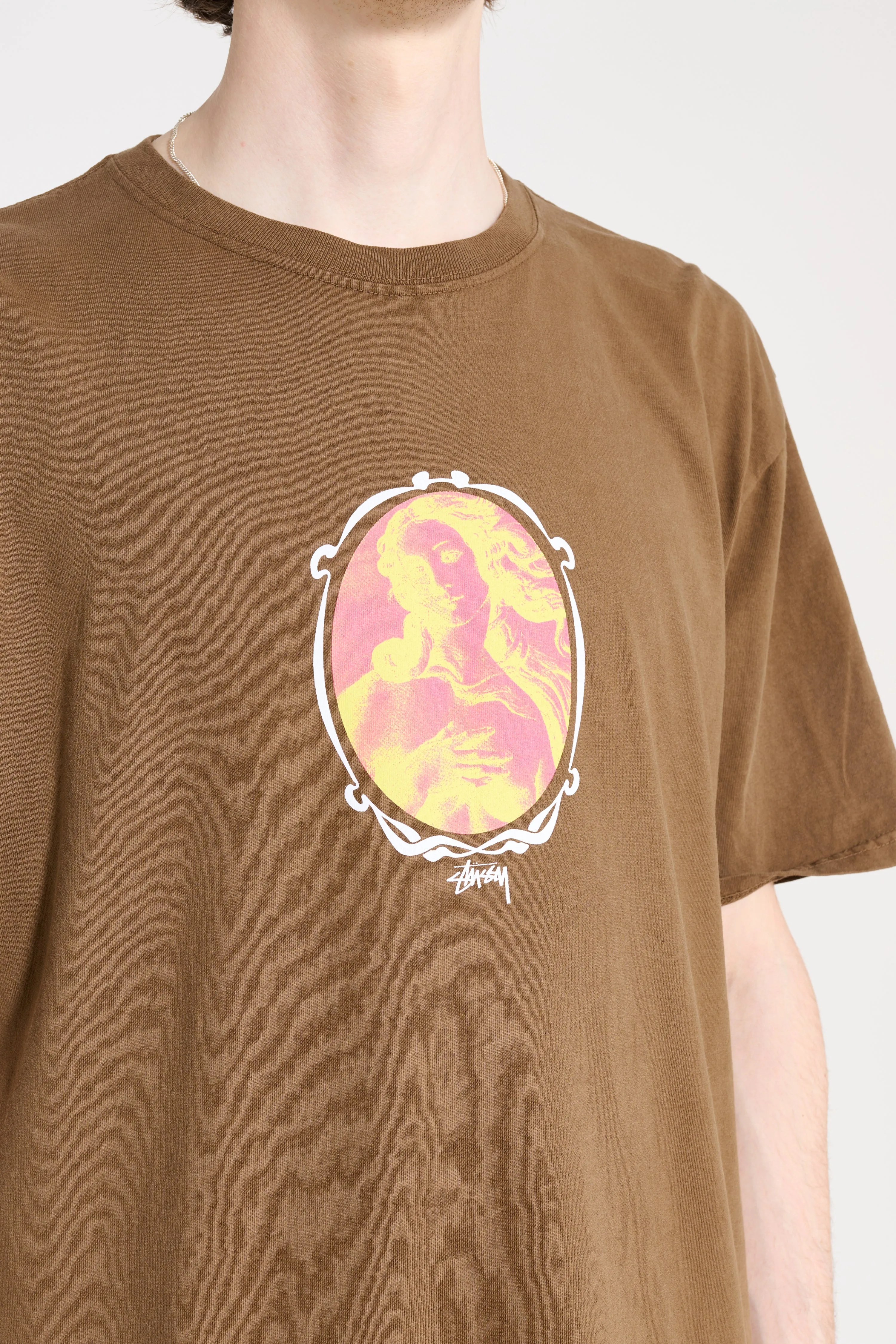 Stüssy Venus Oval Pigment Dyed Tee Brown