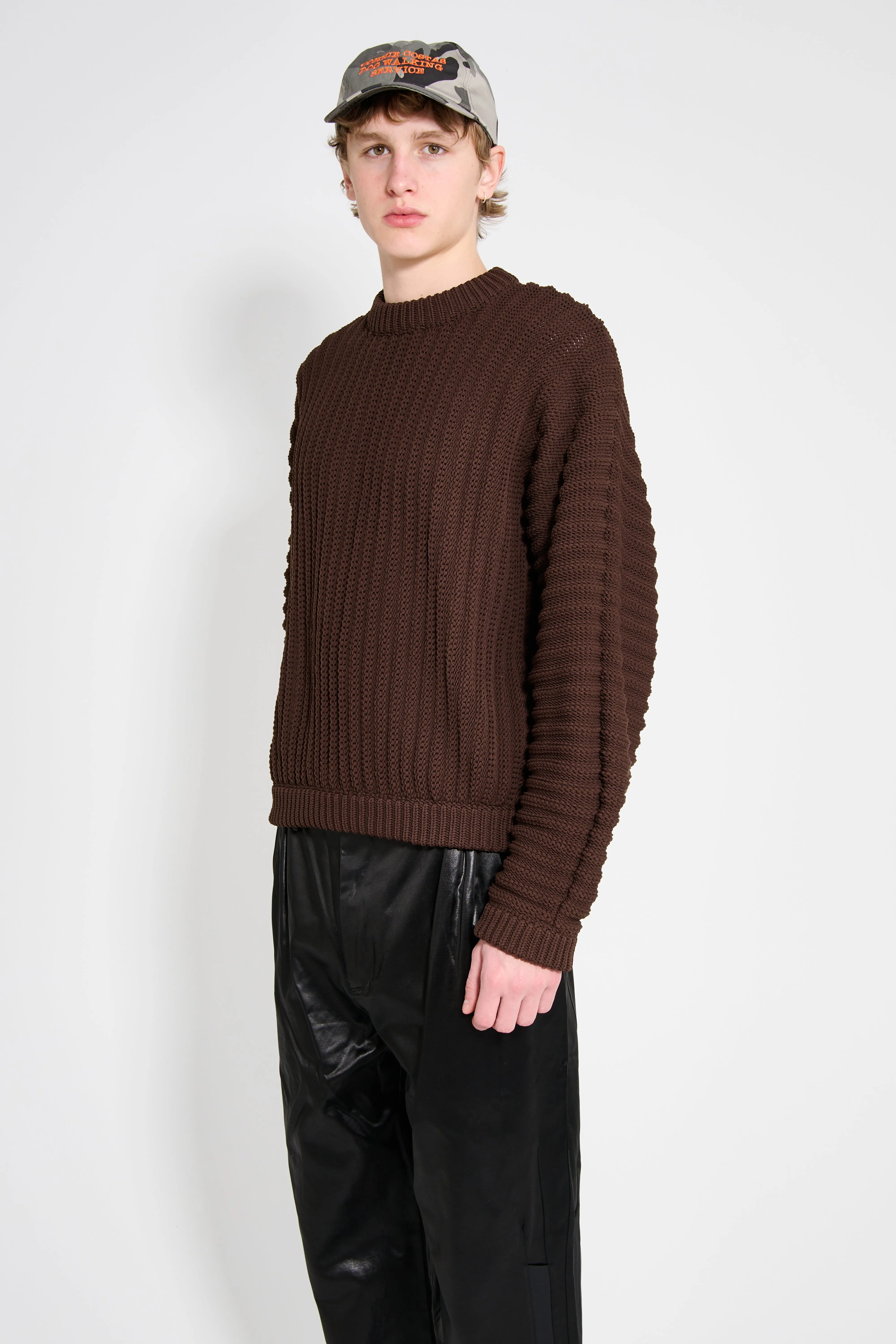 SUNNEI Round Neck Sweater Brown