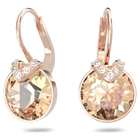 Swarovski MINI BELLA V PIERCED EARRINGS, Pink, Rose Gold -tone - 5299318