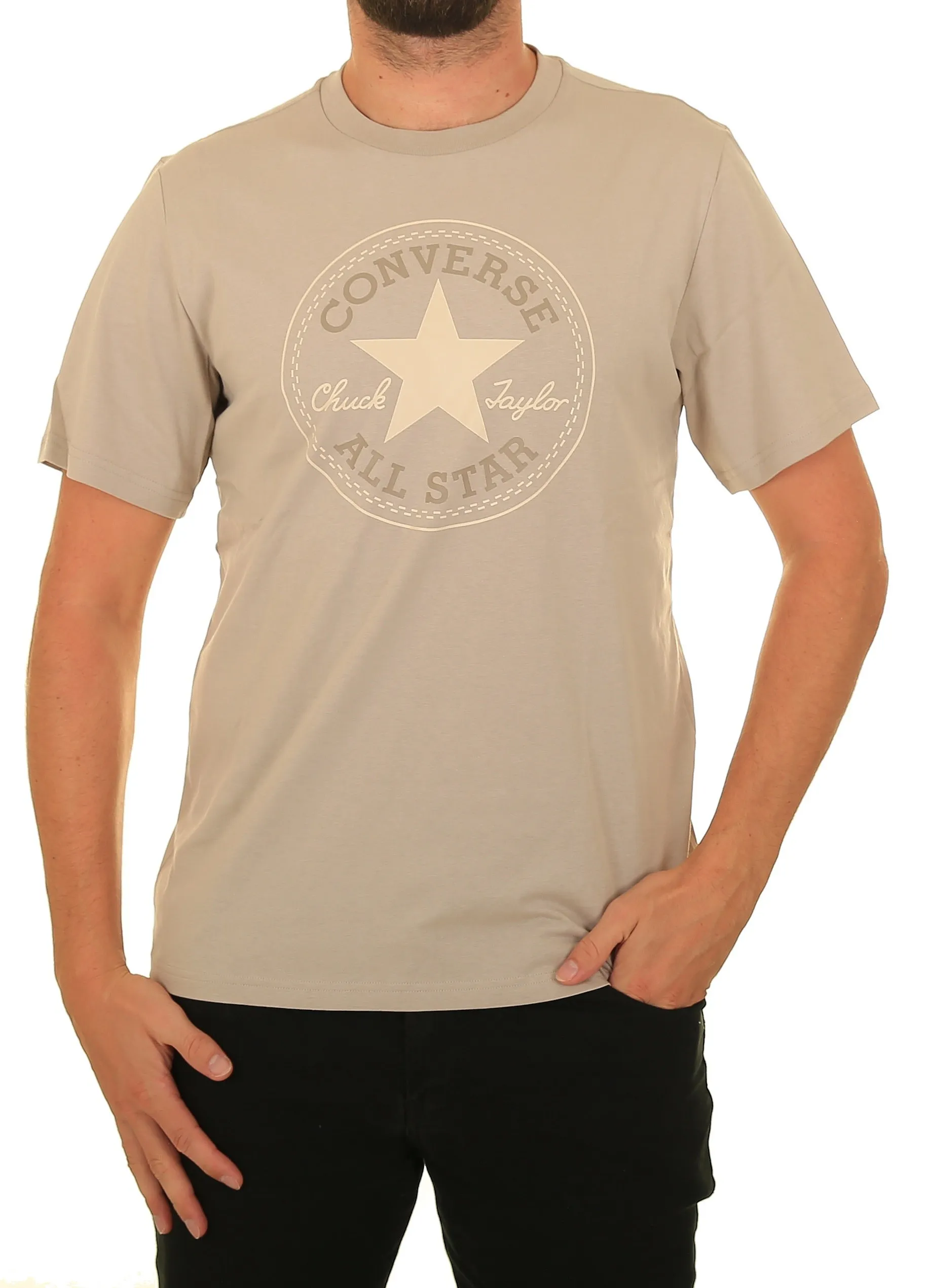 T-Shirt Converse Go-To All Star Patch Logo/10025459 - A26/Papyrus