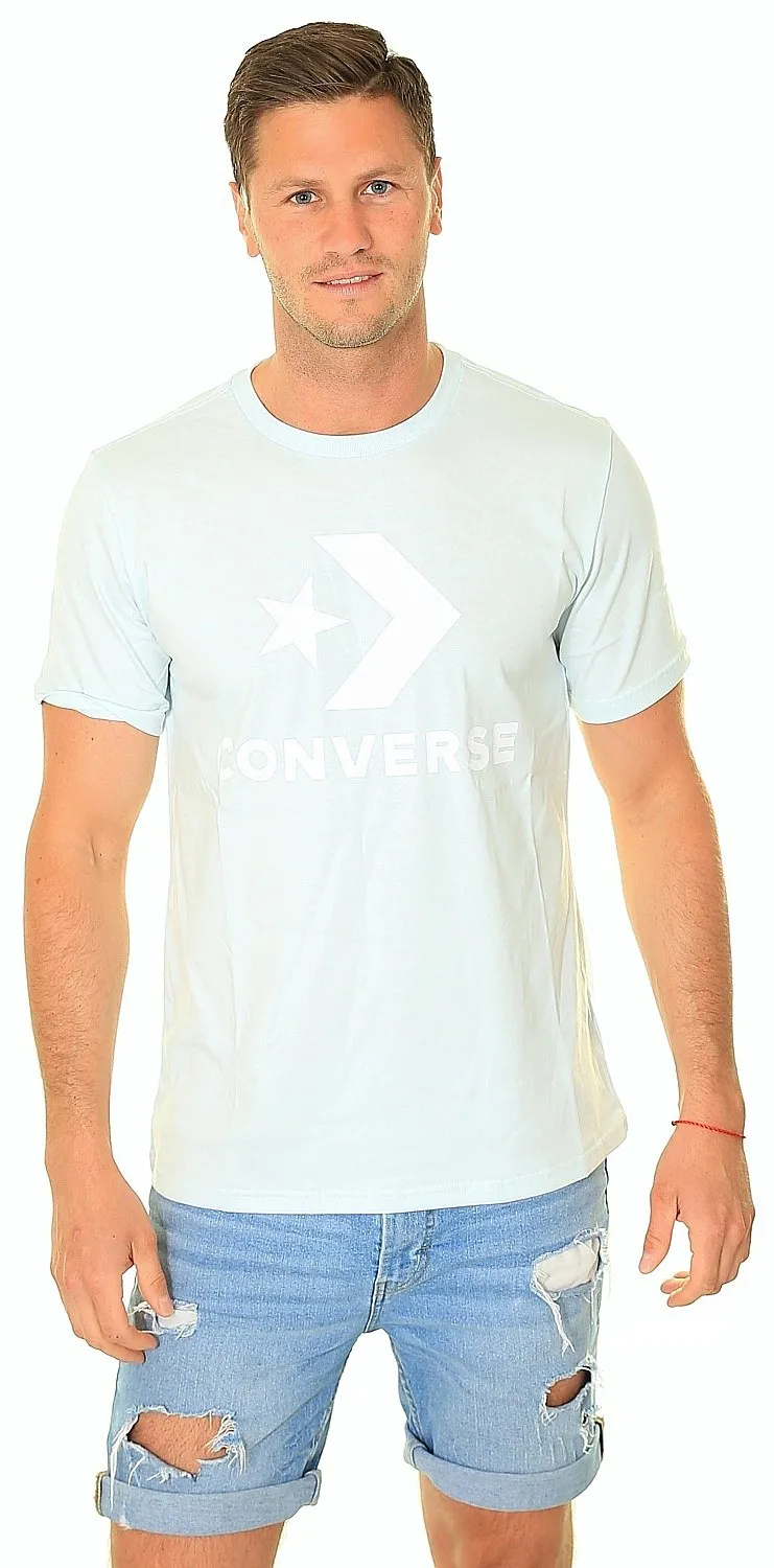 T-Shirt Converse Go-To Star Chevron Logo/10025458 - A16/Aqua Mist