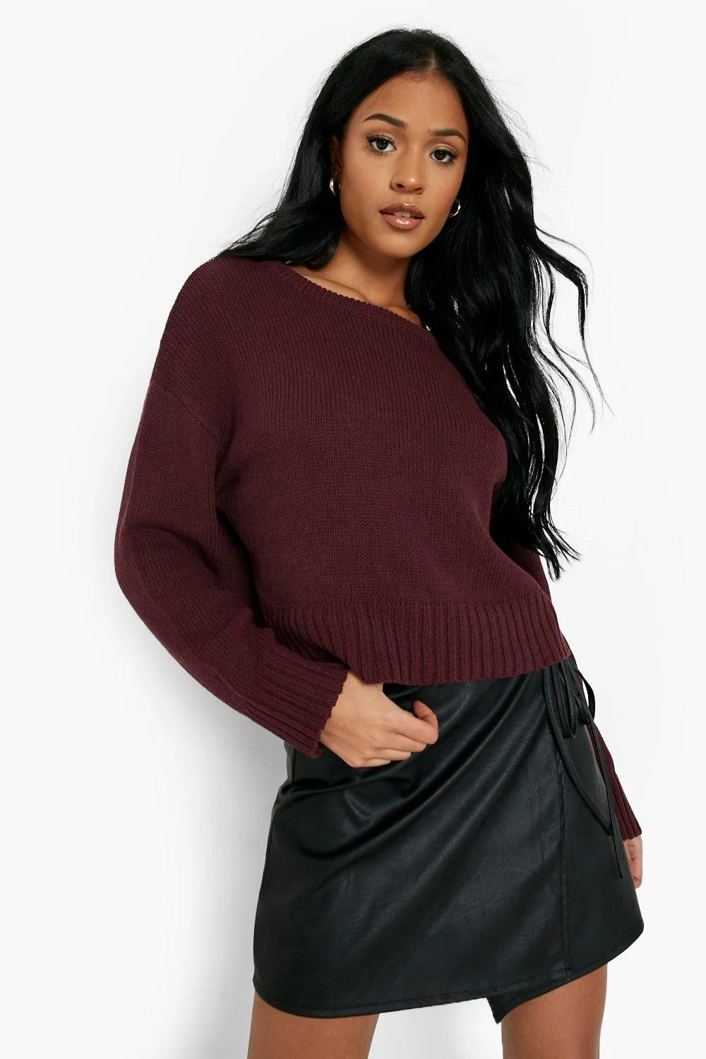 Tall Basic Recycled Crop Sweater