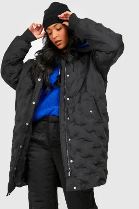 Tall Circle Quilted Cocoon Puffer