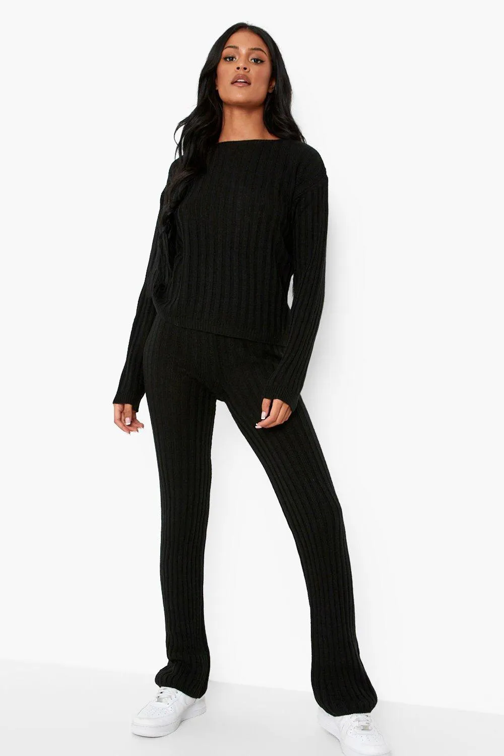 Tall Knitted Sweater And Pants Two-Piece