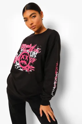 Tall Oversized Graffiti Sweater