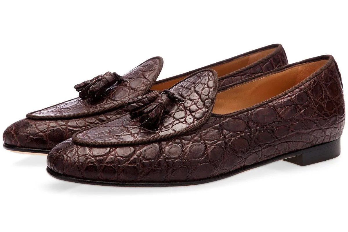 TANGERINE 2 MISSISSIPPI COCOA BELGIAN LOAFERS