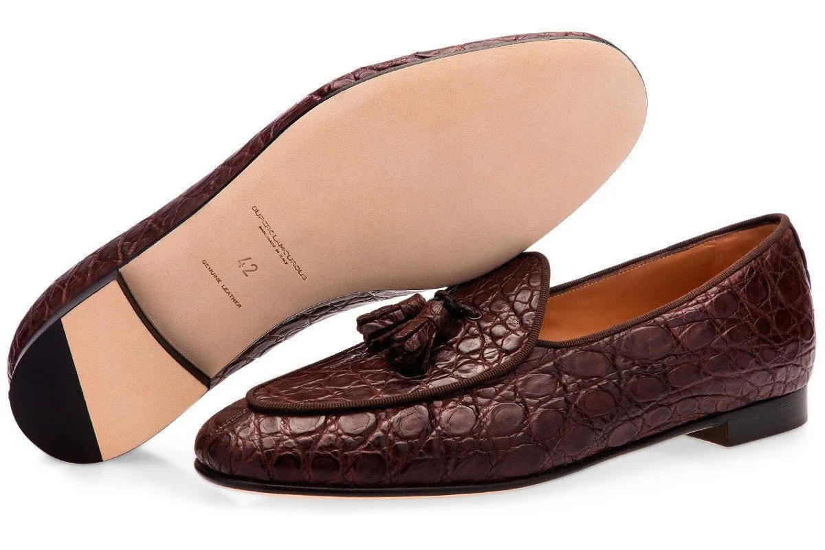 TANGERINE 2 MISSISSIPPI COCOA BELGIAN LOAFERS