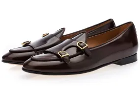 TANGERINE 7 BRUSHED COCOA BELGIAN LOAFERS