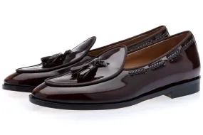 TANGERINE 8 BRUSHED COCOA BELGIAN LOAFERS