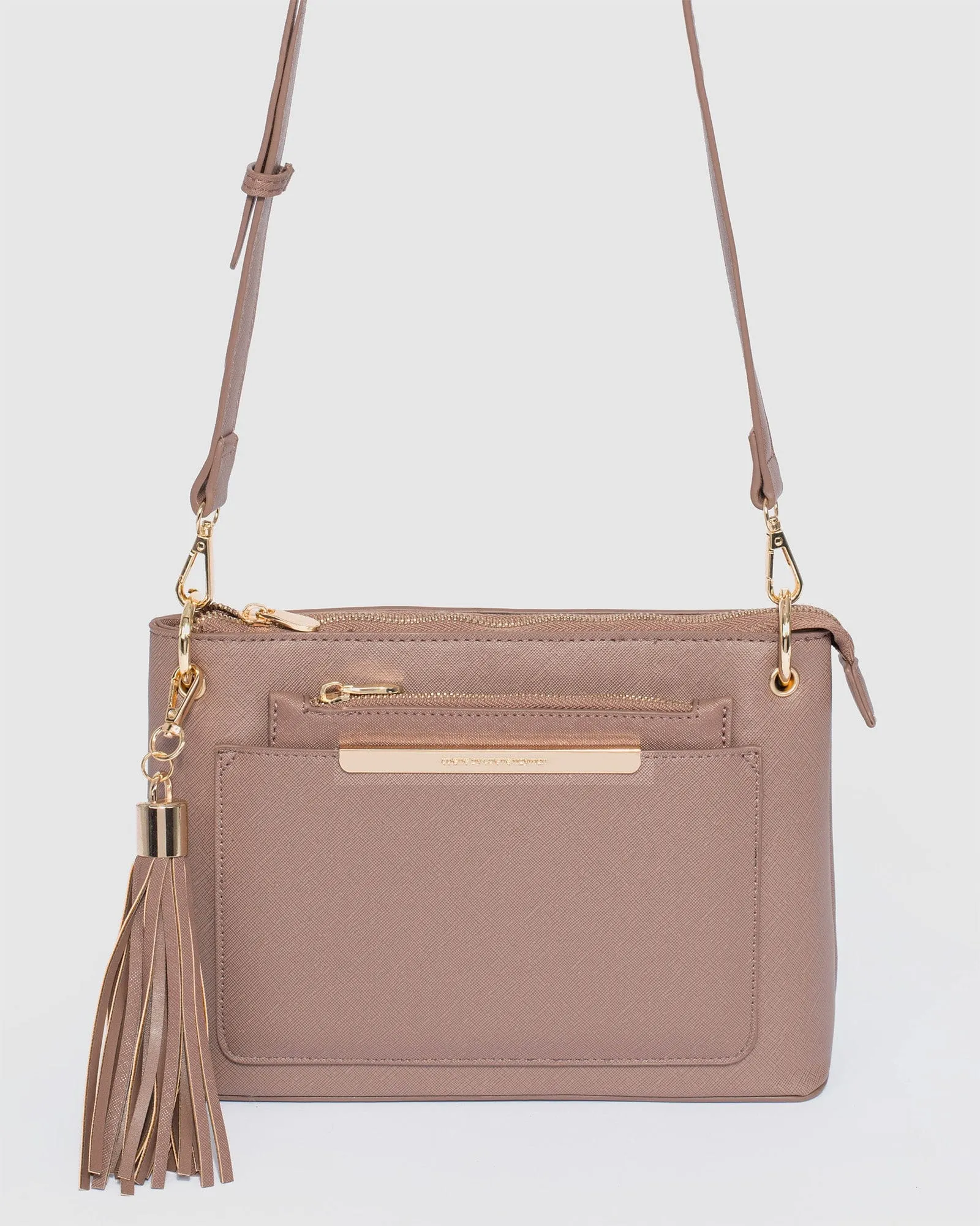 Taupe Sophia Crossbody Bag