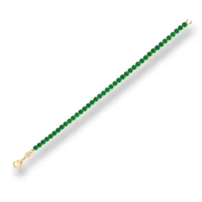 Tennis bracelet in 18kts of gold plated