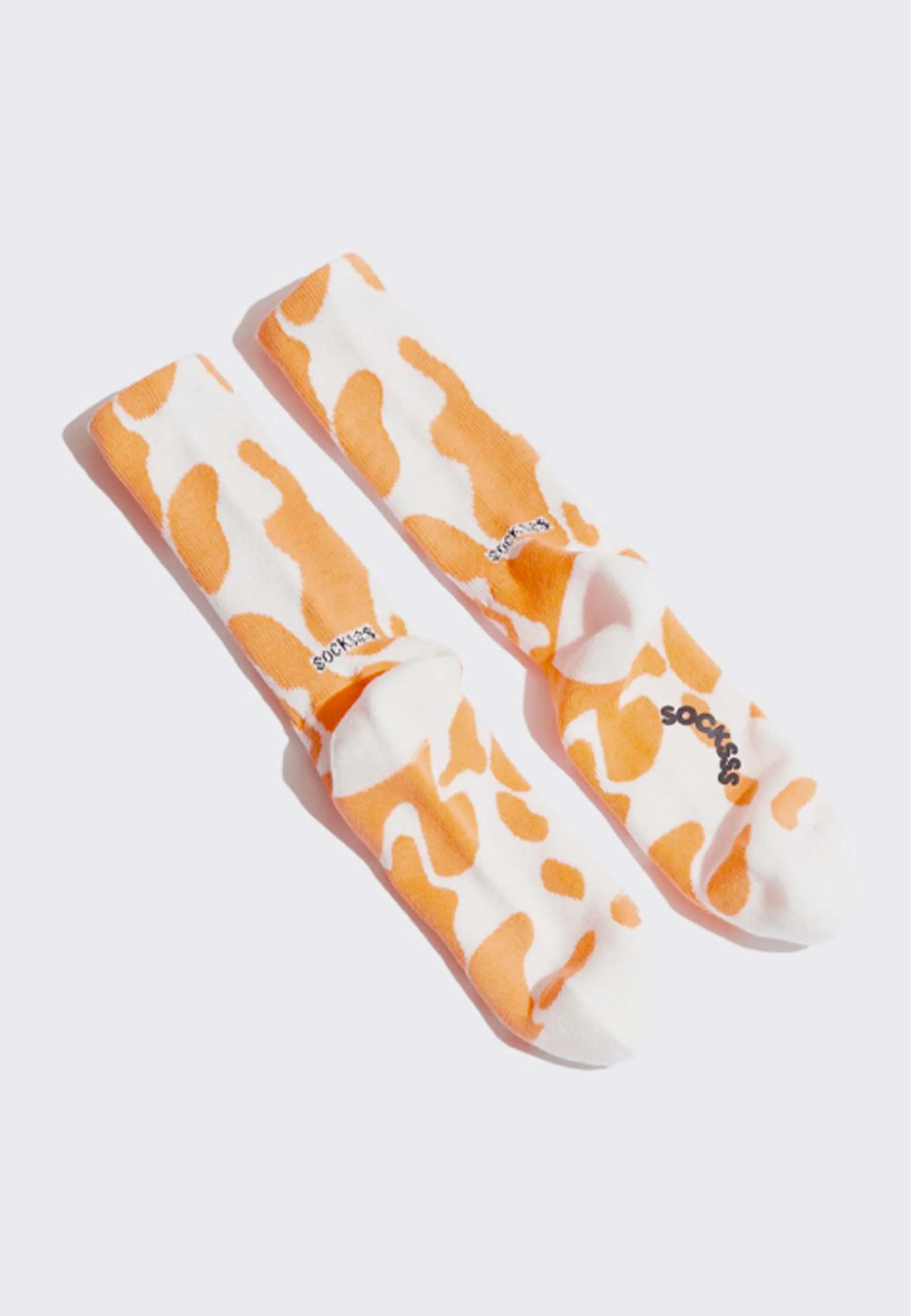 Tennis Pattern Socks - tangerine tango