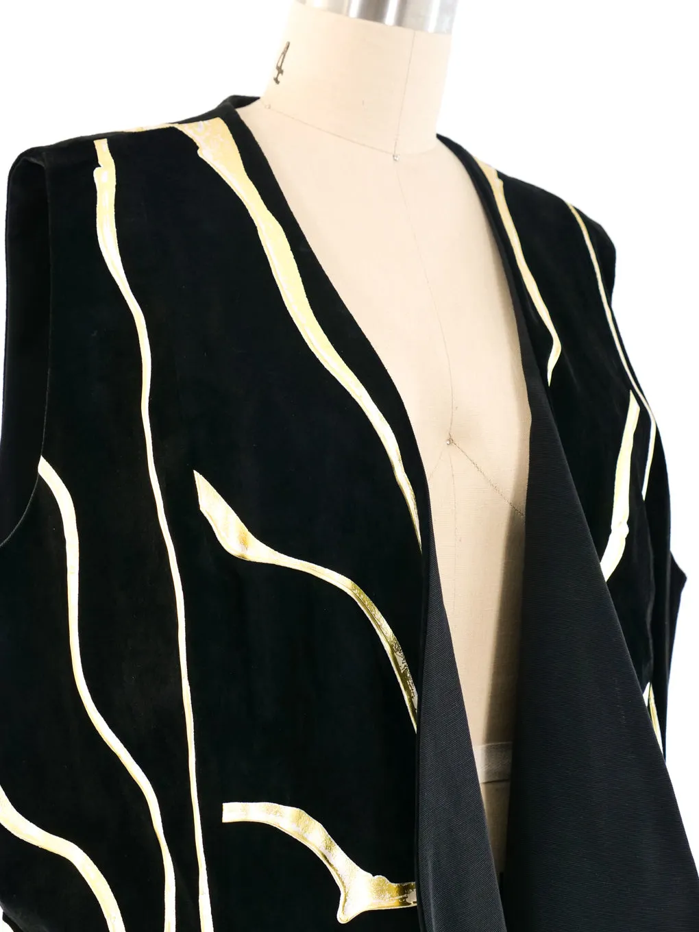 Terry and Toni Gold Painted Vest