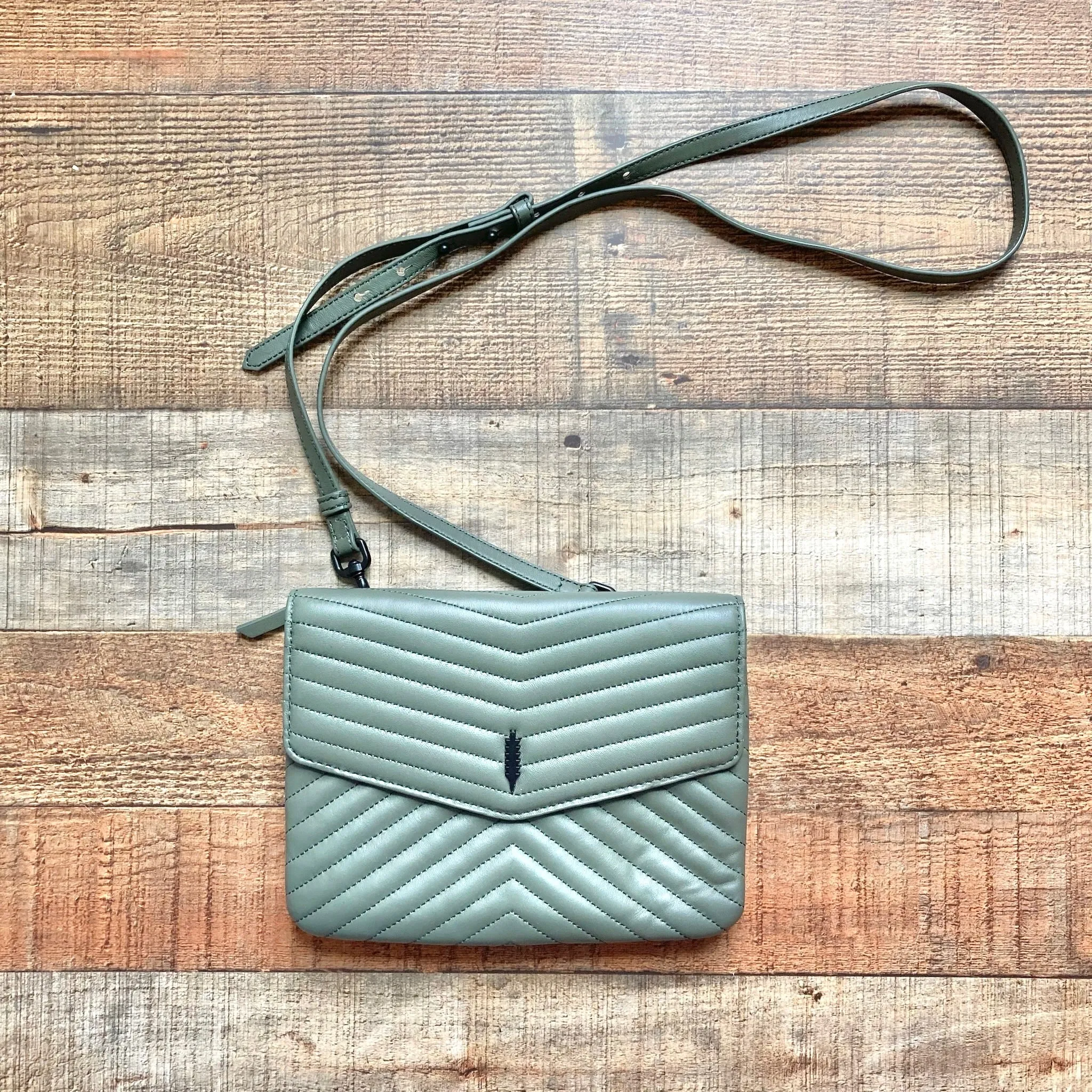 THACKER QUILTED LEATHER CROSSBODY BAG (GREAT CONDITION,  ONLINE)