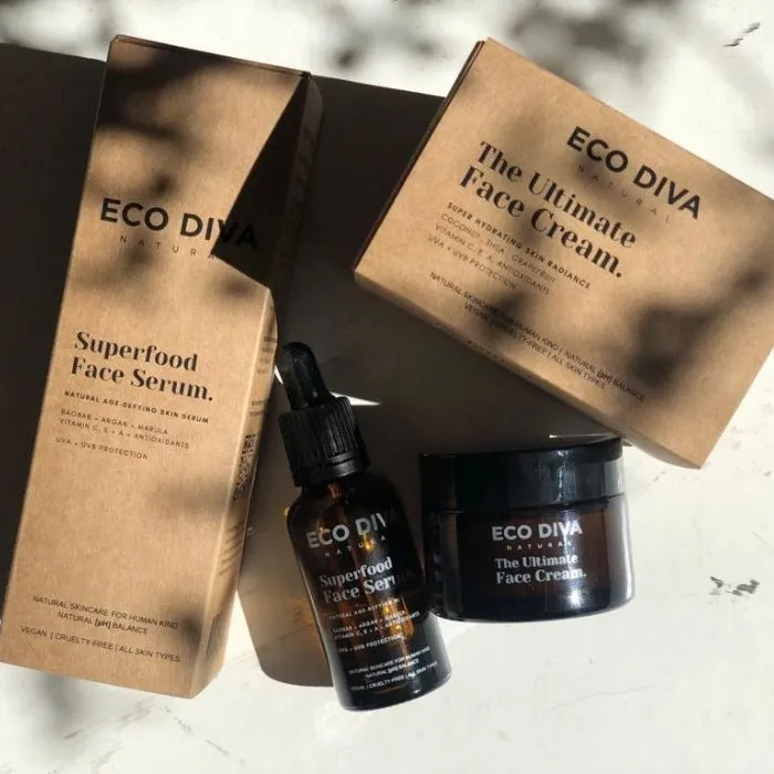 The Double Diva Glow Bundle - Superfood Face Serum & The Ultimate Face Cream -Superfood Wow Glow