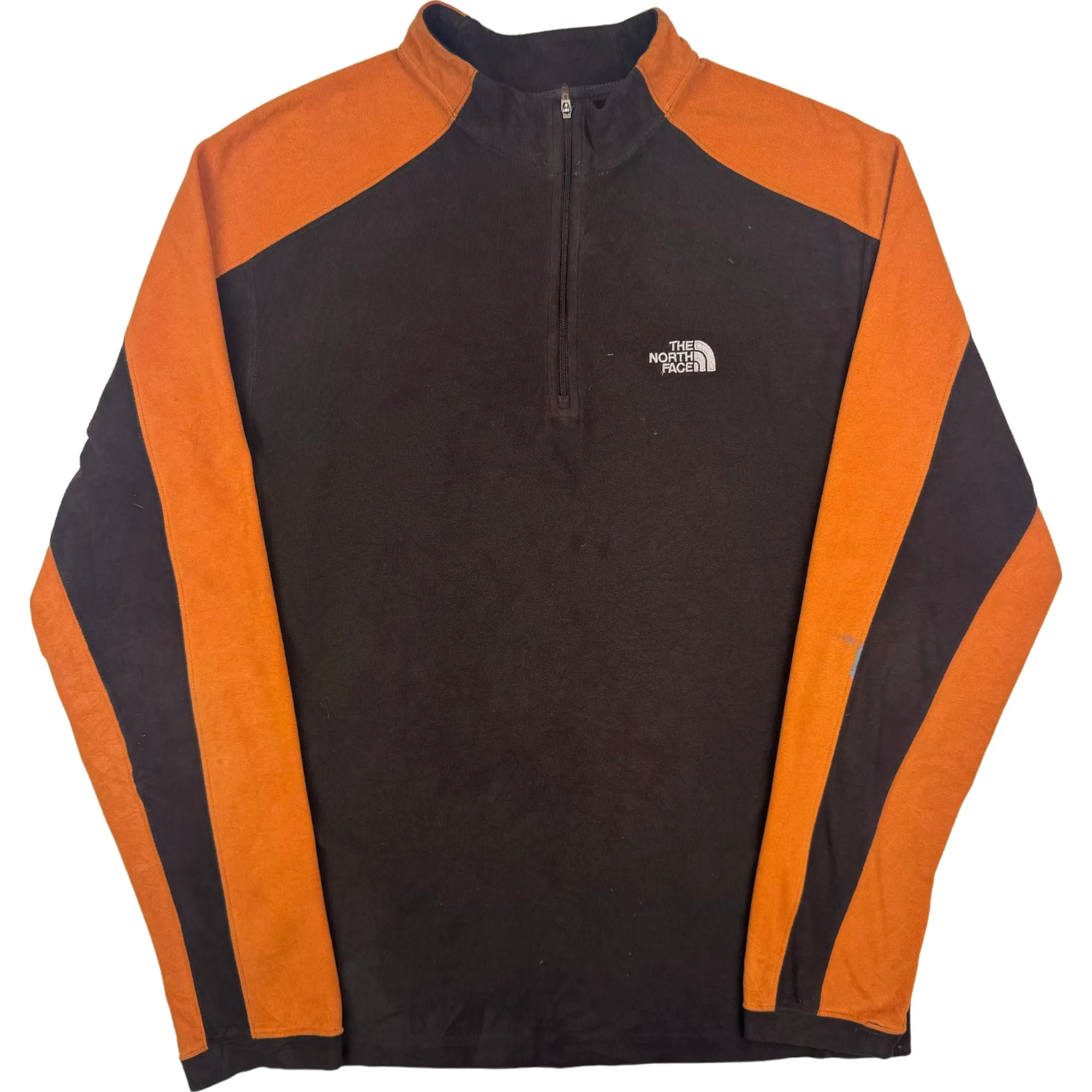 The North Face 00's Quarter-Zip Fleece Black Orange