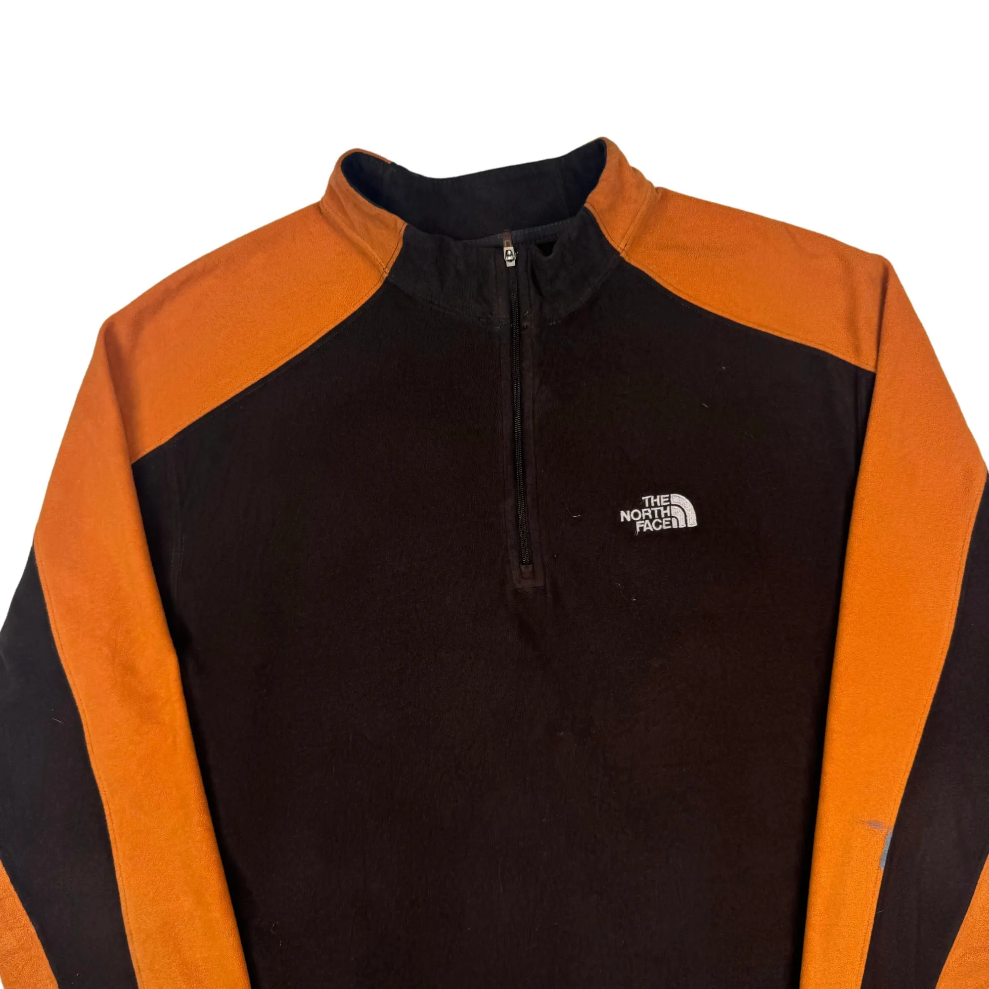 The North Face 00's Quarter-Zip Fleece Black Orange