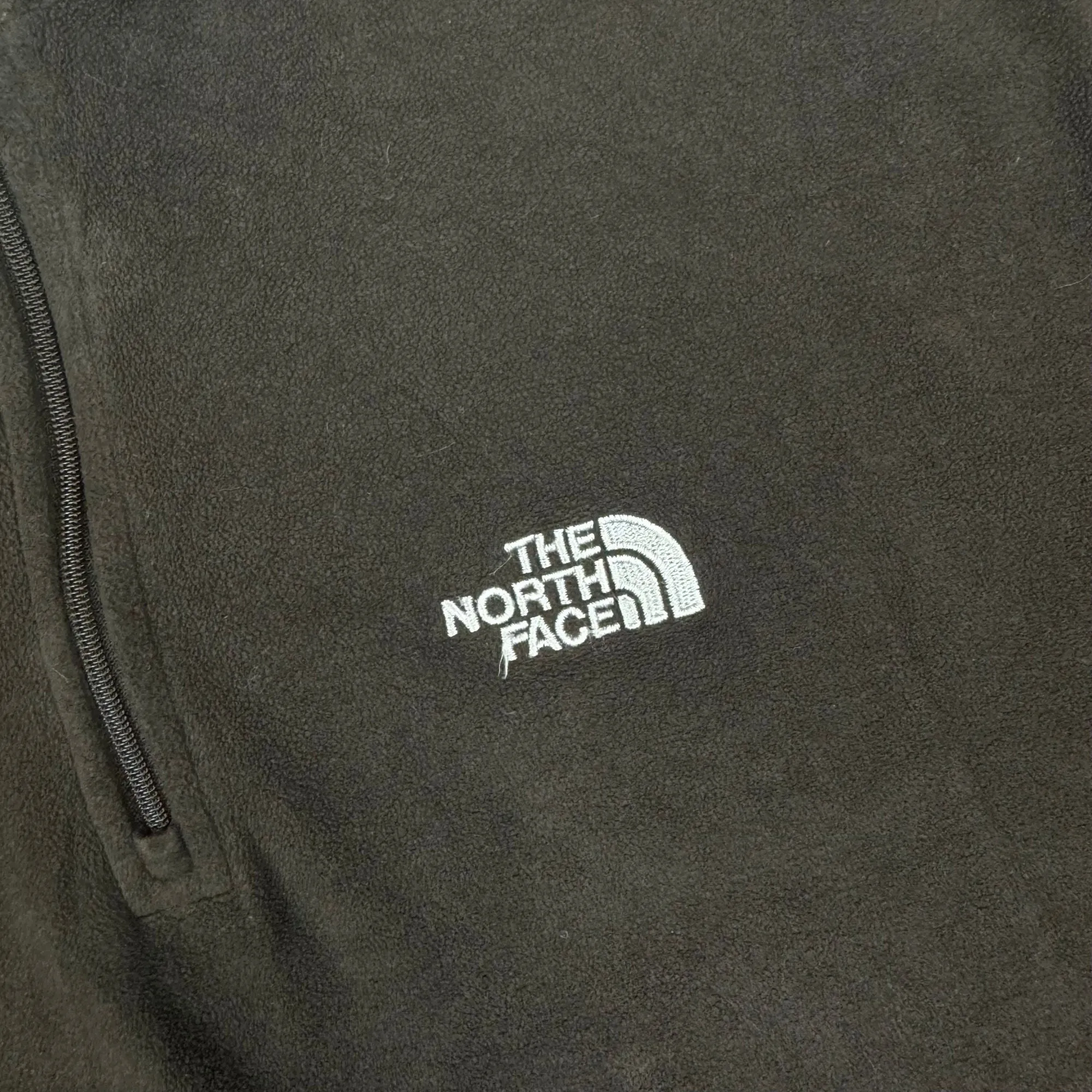 The North Face 00's Quarter-Zip Fleece Black Orange