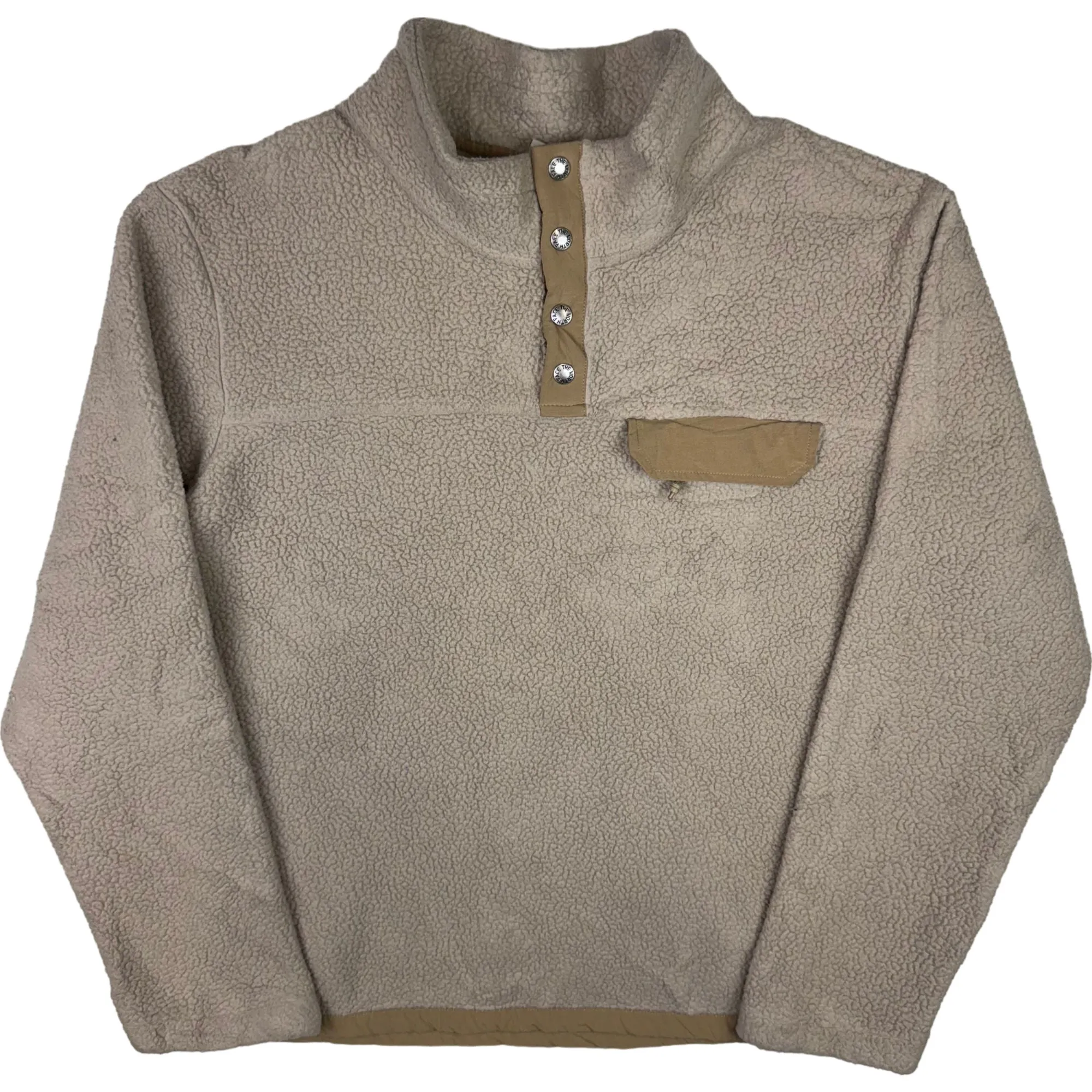 The North Face Cragmont Sherpa Snap-T Fleece Pullover Flax Beige