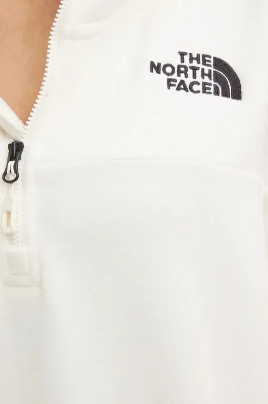 The North Face fleece sweatshirt 100 Glacier Half Zip Fleece beige color with an application NF0A89J9QLI1