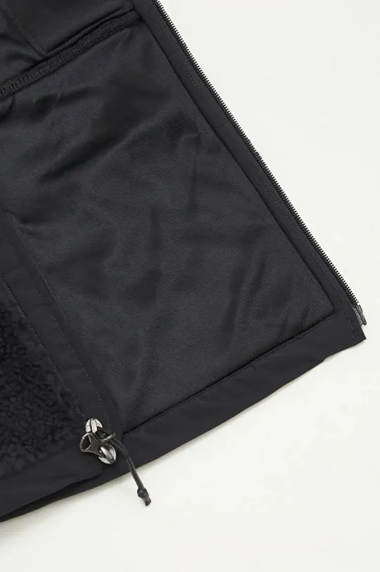 The North Face fleece sweatshirt Denali X black color with an application NF0A86ZWJK31