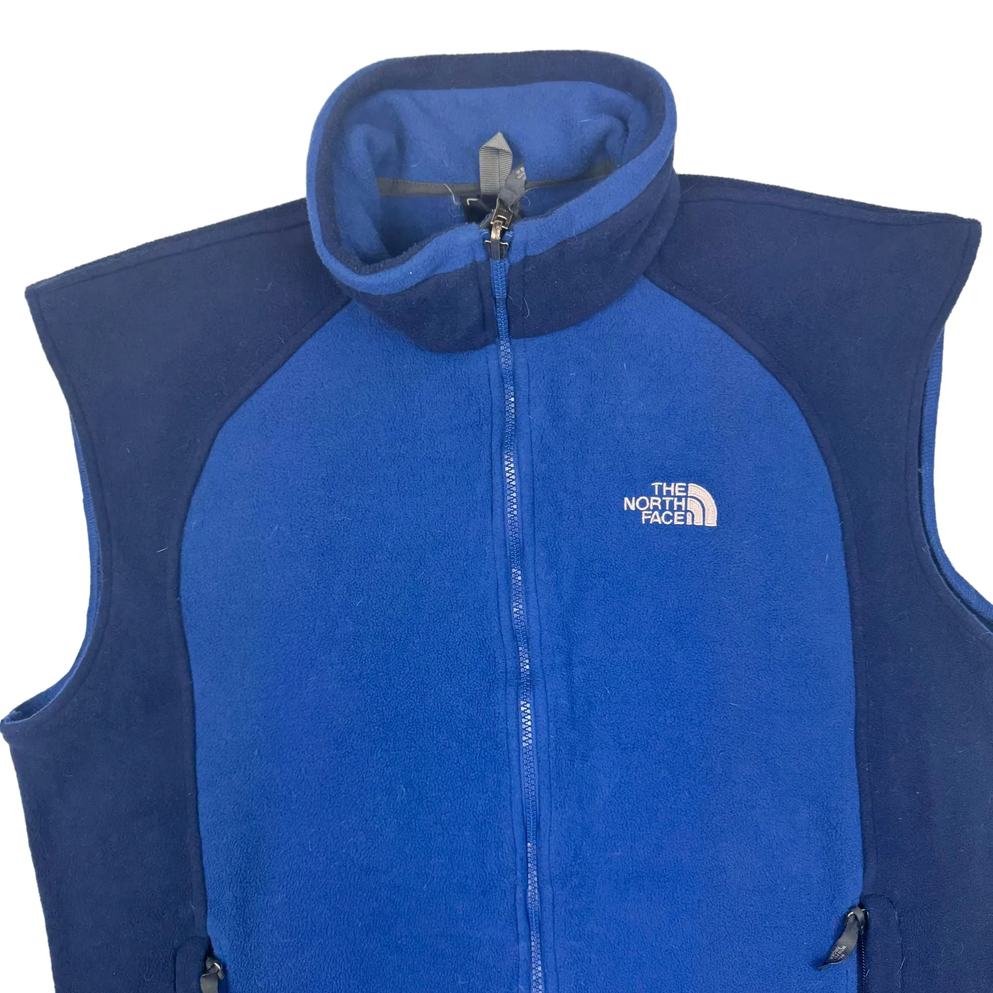 The North Face Full-Zip Fleece Gilet Vest Two Toned Blue