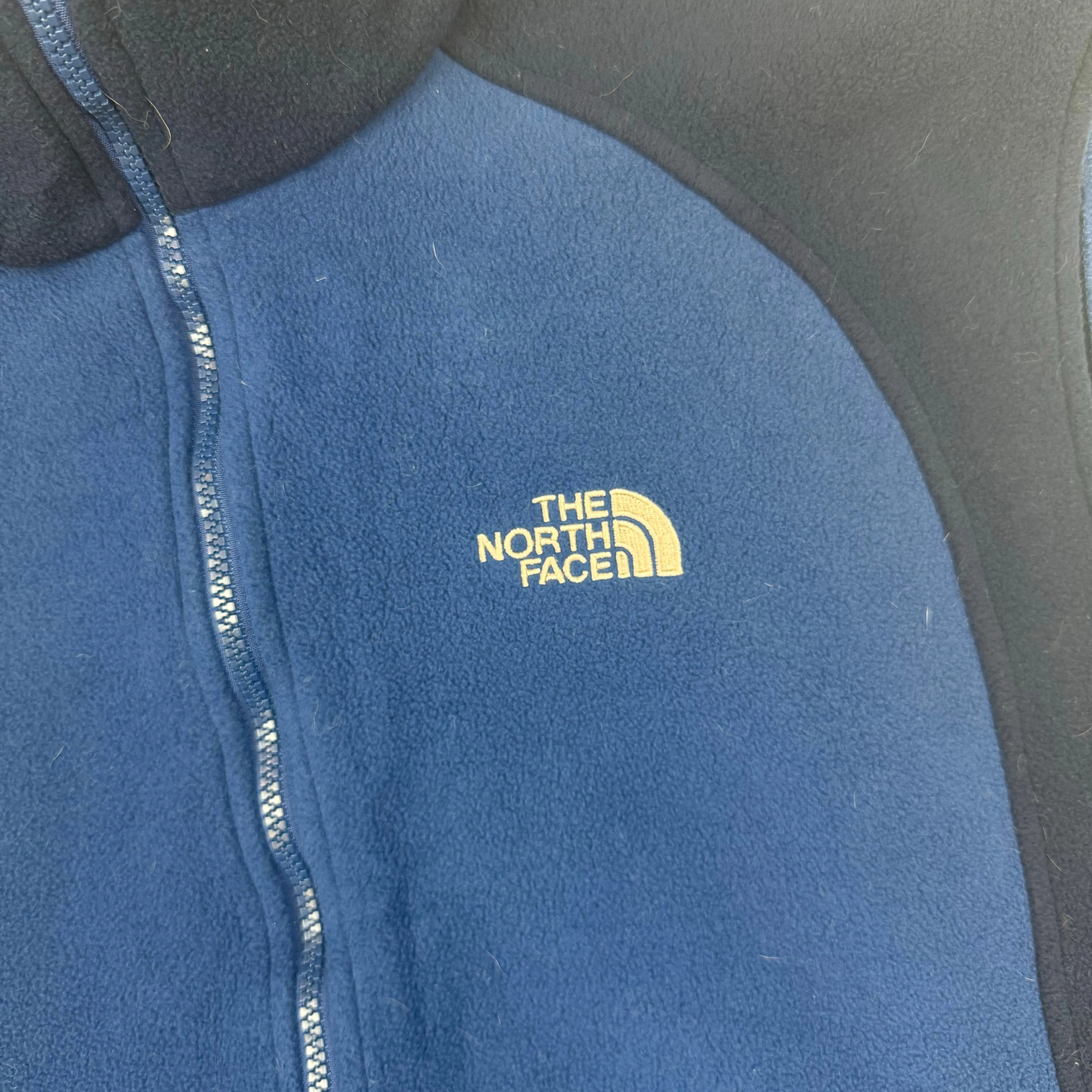 The North Face Full-Zip Fleece Gilet Vest Two Toned Blue