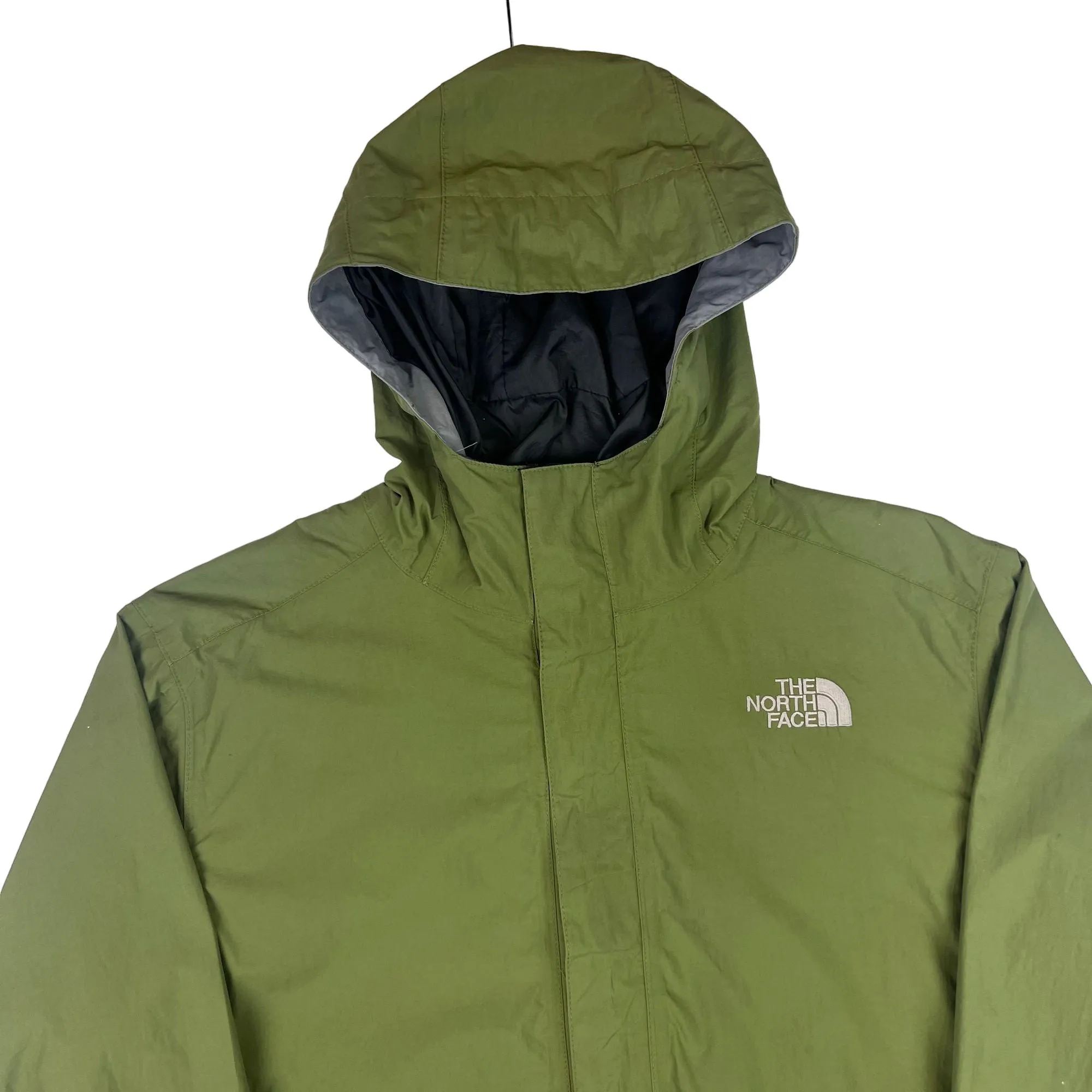 The North Face Hooded Hyvent Jacket Green Grey