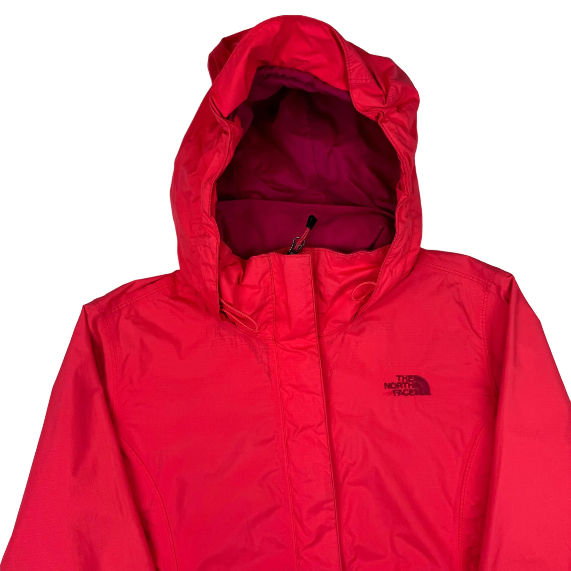 The North Face Hyvent Hooded Jacket Red Pink