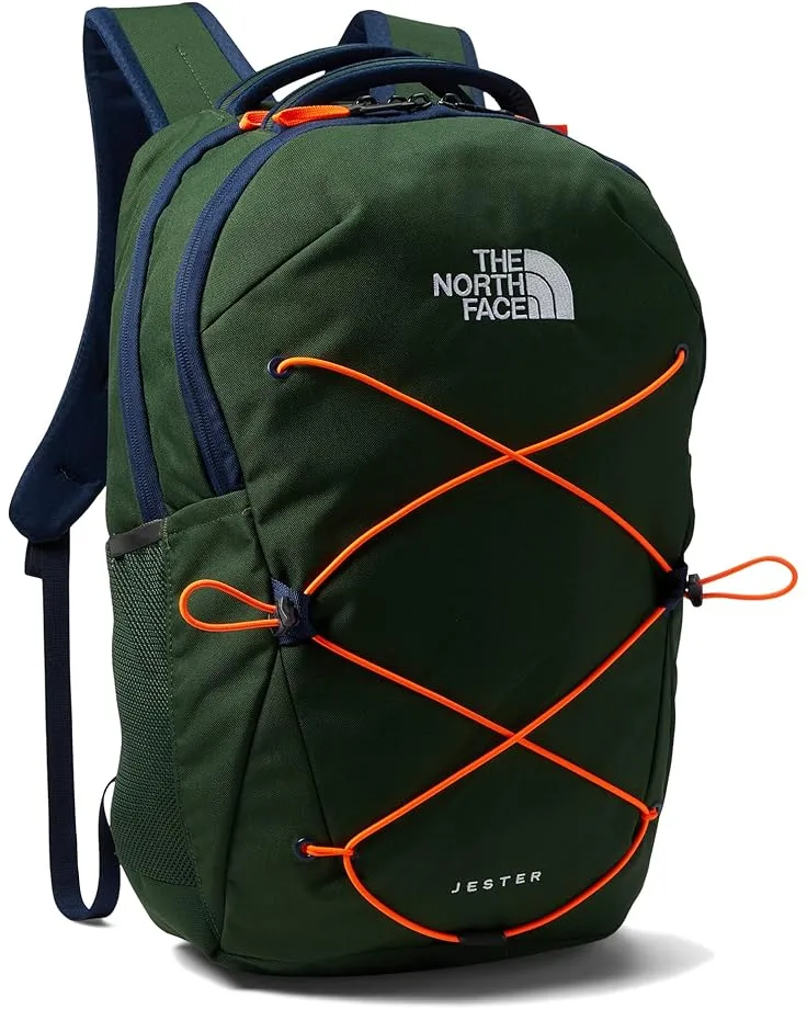 The North Face Jester Backpack - Pine Needle/Navy/Orange