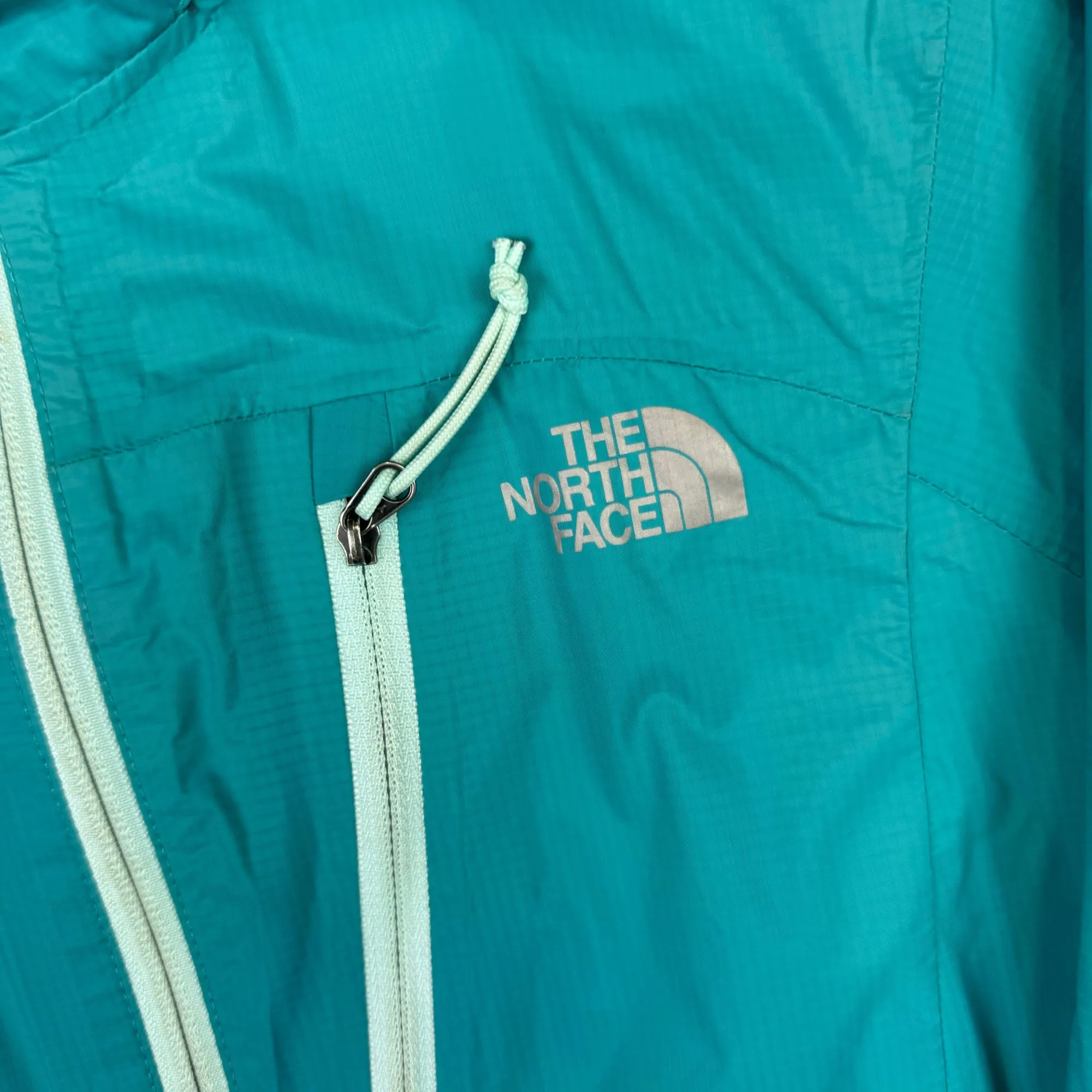 The North Face Lightweight Hyvent Waterpoof Hooded Jacket Turkoise Blue