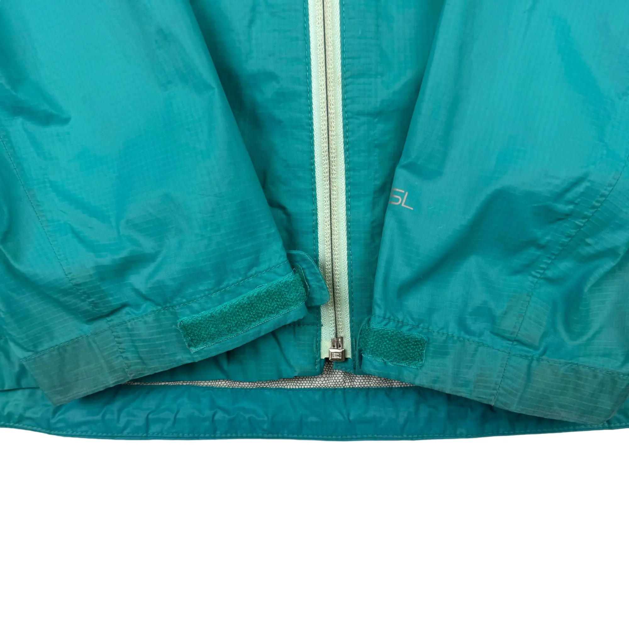 The North Face Lightweight Hyvent Waterpoof Hooded Jacket Turkoise Blue