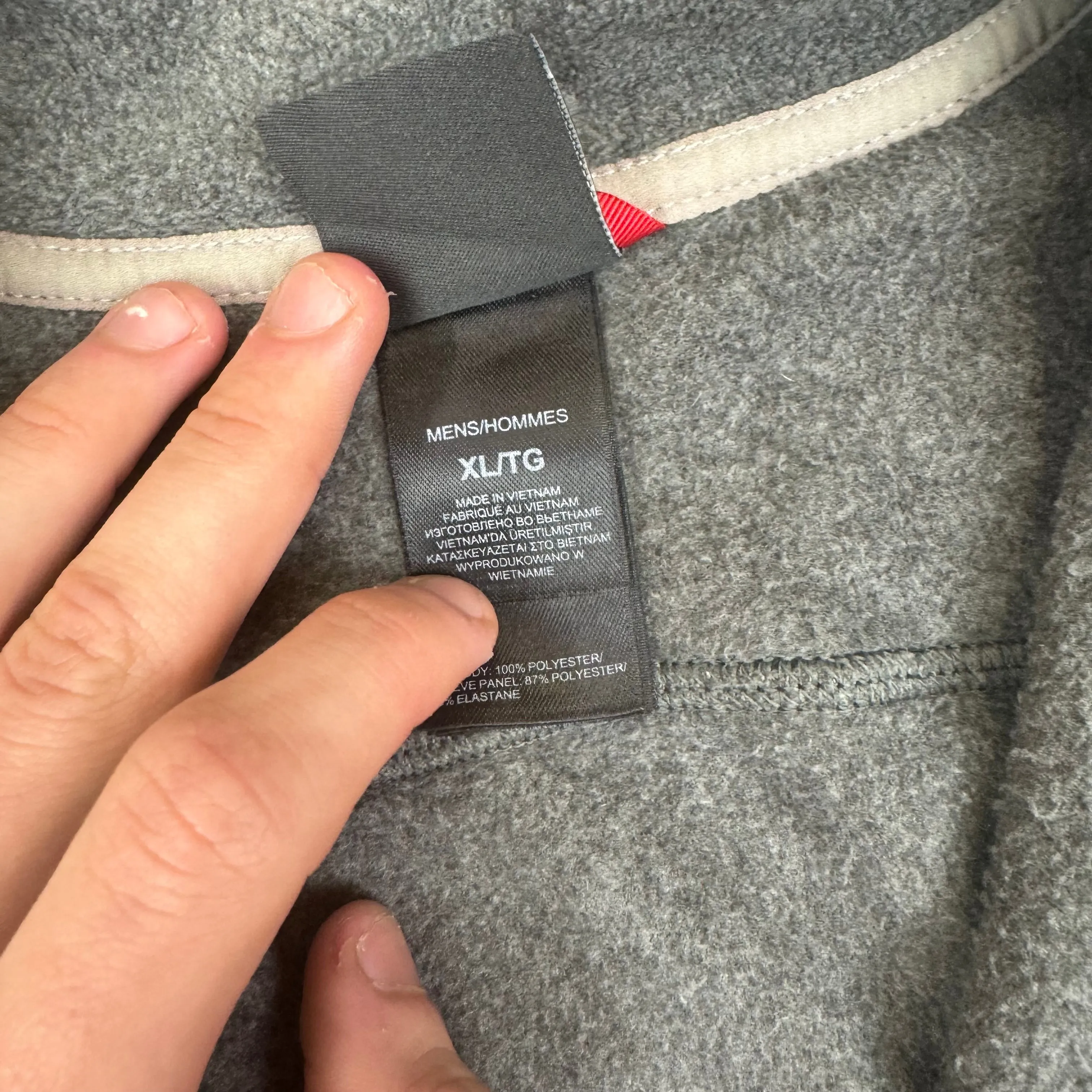 The North Face Quarter-Zip Grey Black Fleece