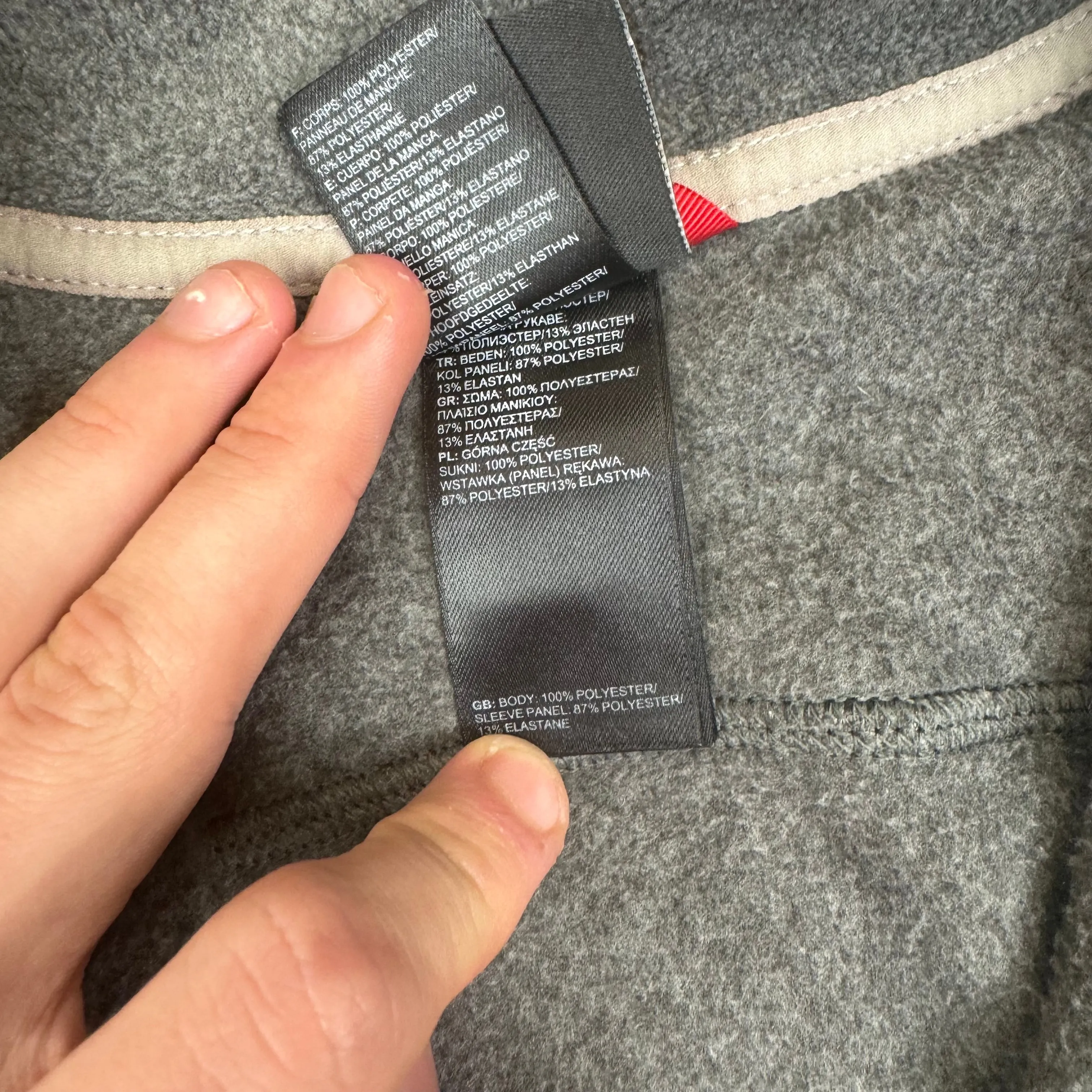 The North Face Quarter-Zip Grey Black Fleece