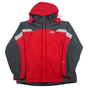 The North Face Red & Grey Rain Jacket