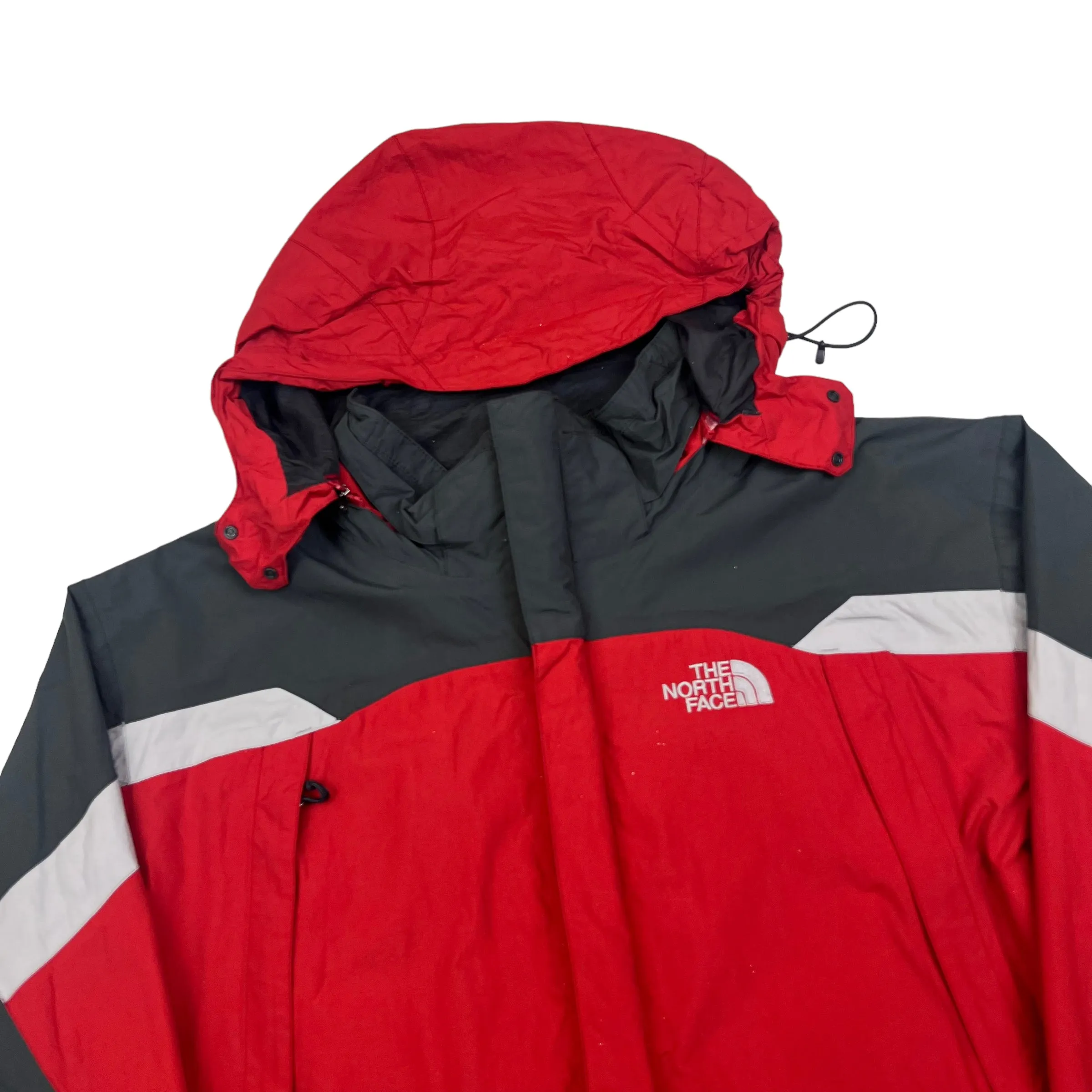 The North Face Red & Grey Rain Jacket