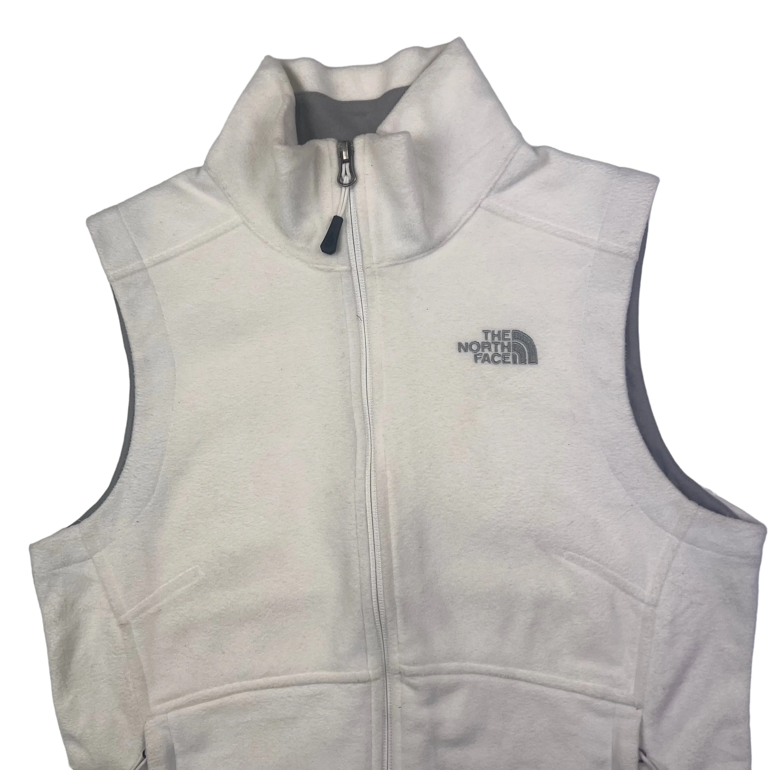 The North Face White Fleece Vest