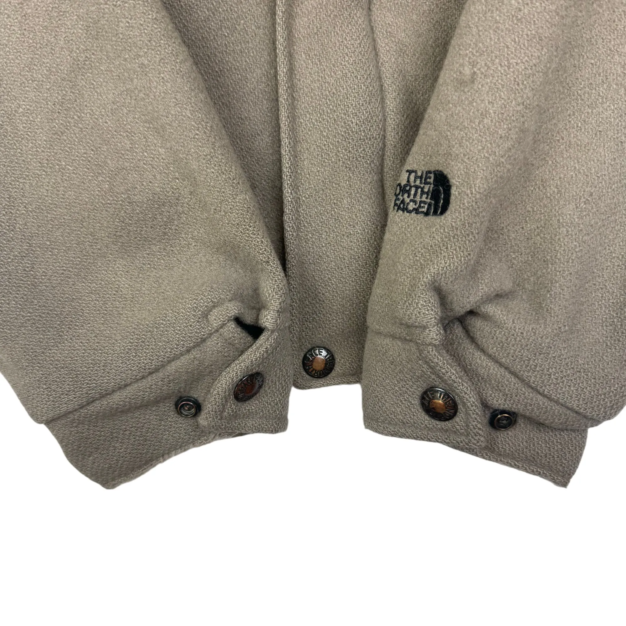 The North Face Wool Bomber Jacket Tan Made in USA Rare