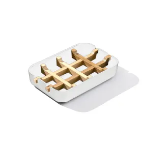 The White Bamboo Soap Dish