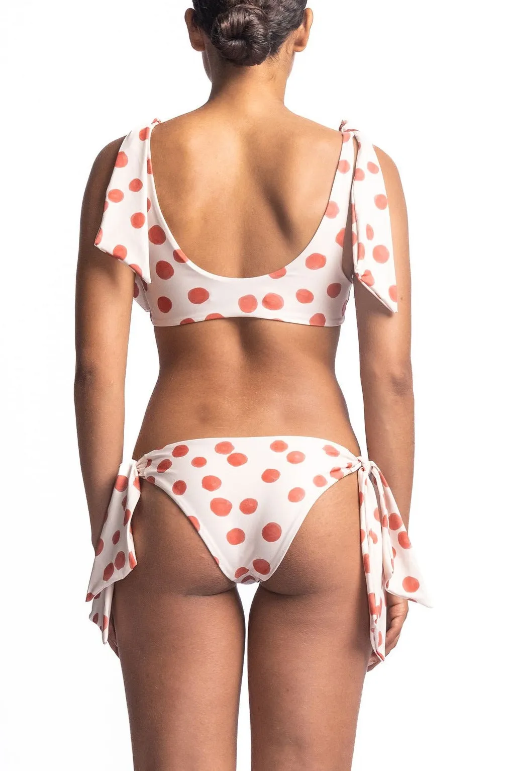 Top De Bikini Juana Coral Dots & Bottom De Bikini Juani Coral Dots