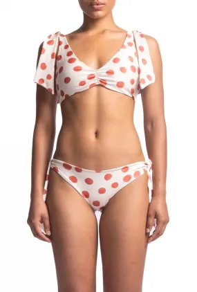 Top De Bikini Juana Coral Dots & Bottom De Bikini Juani Coral Dots