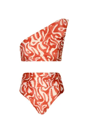 Top De Bikini Leonor Coral Domus & Bottom De Bikini Leo Coral Domus