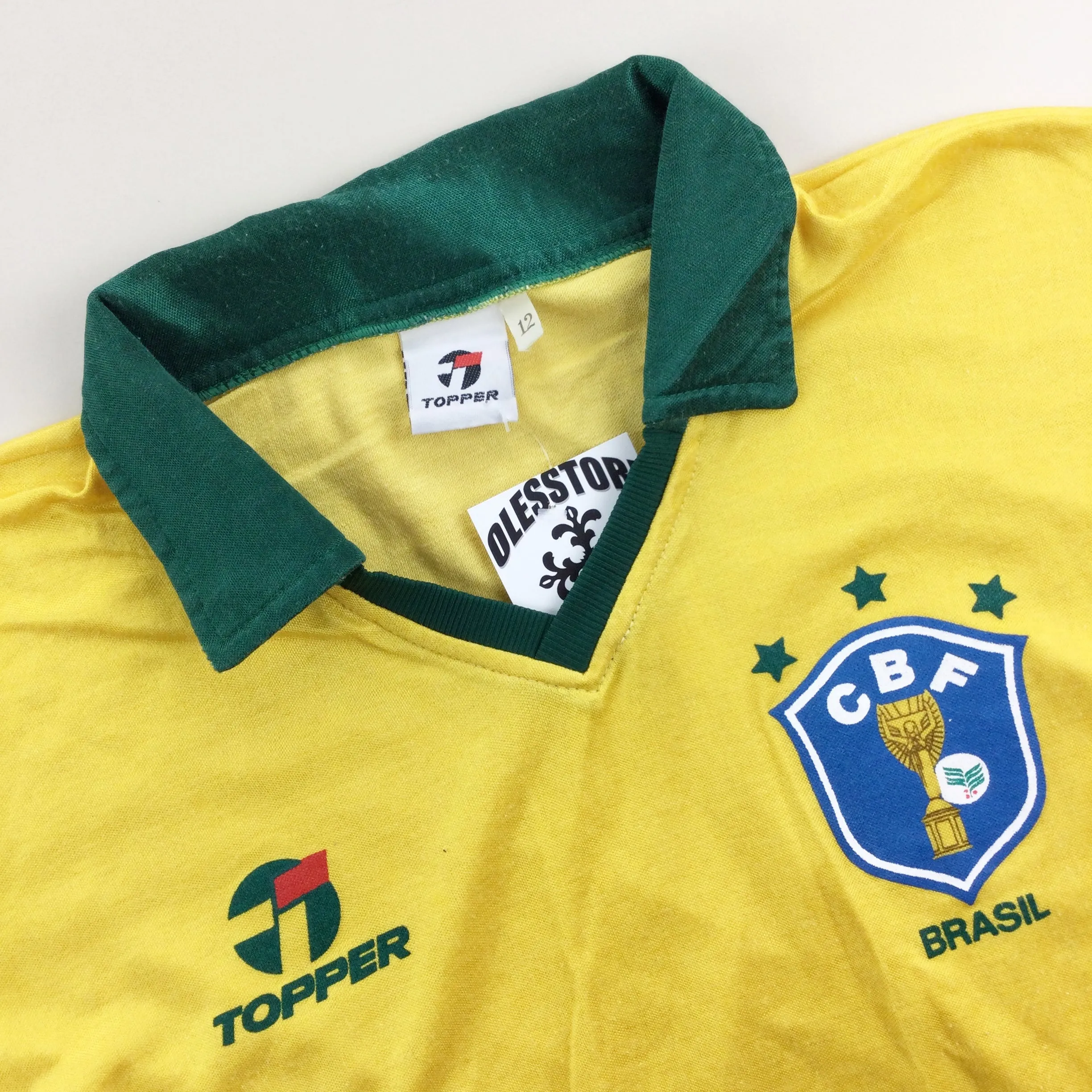 Topper x Brasil 1986 Football Jersey - XS