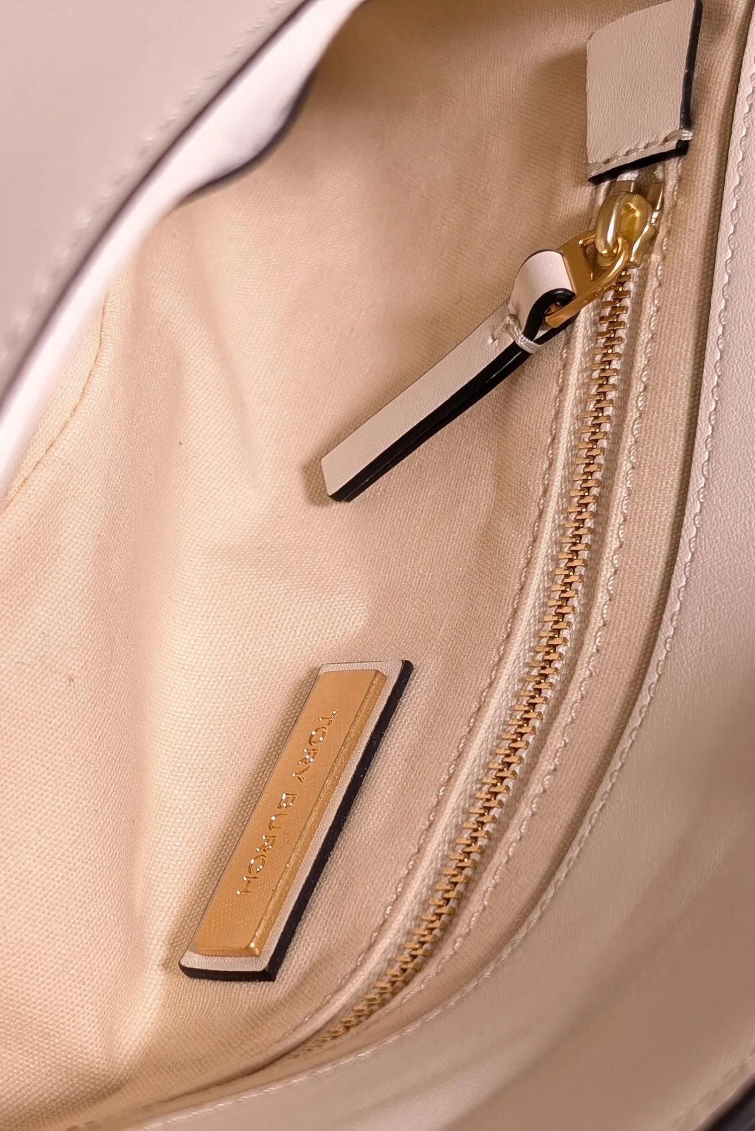 Tory Burch - Ivory Leather Miller Clutch