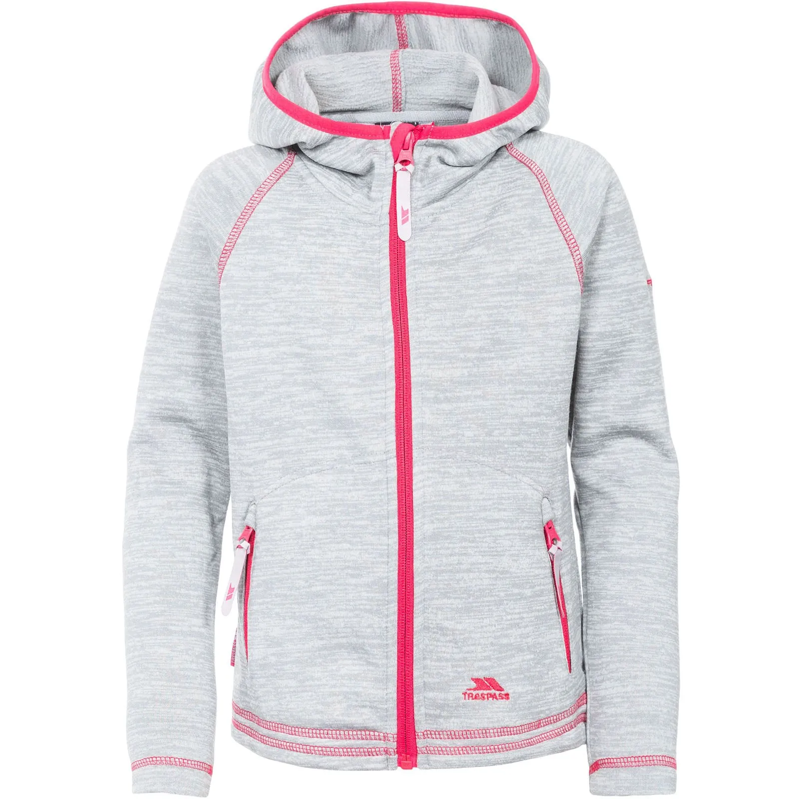 Trespass Kids Goodness Full Zip Hooded Fleece Jacket