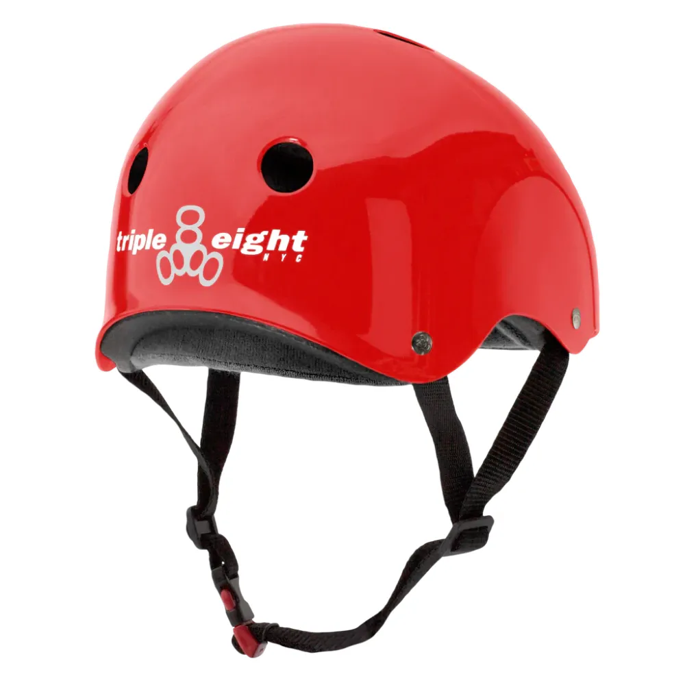 Triple 8 THE Certified Helmet SS Red Gloss