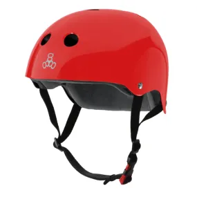 Triple 8 THE Certified Helmet SS Red Gloss