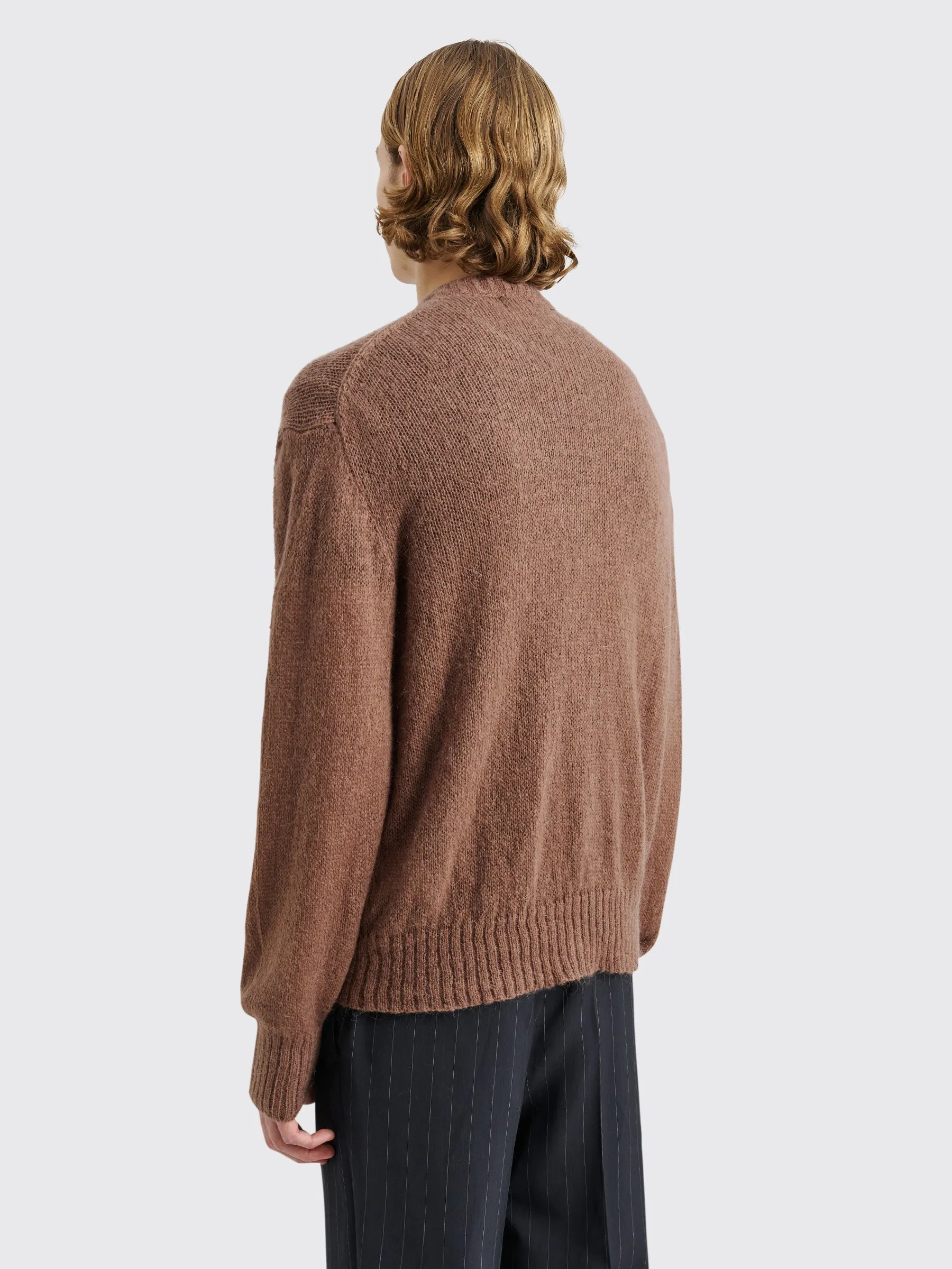 TRÈS BIEN everywear Fuzzy Light Cardigan Brown